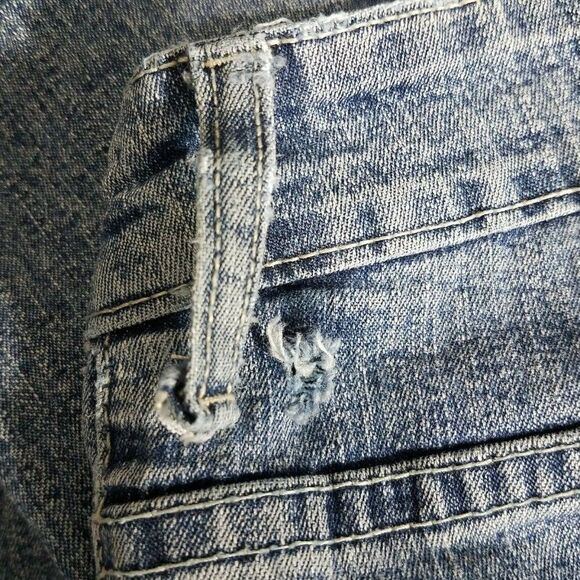 𝅺PARIS Angel Light Wash Denim Jeans Mid Rise Boot Cut Size 13 - 14 - Picture 10 of 11